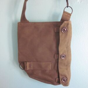 Repurposed Military Bag Crossbody Style Canvas Forest Green Purse
